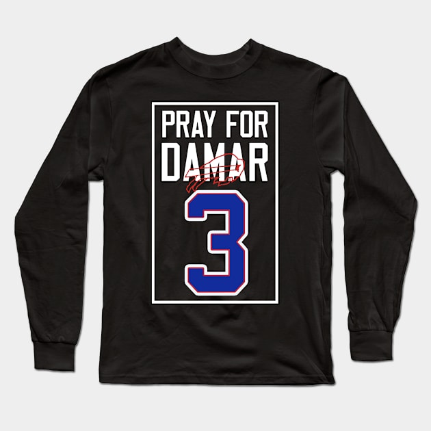 Pray for 3 damar Long Sleeve T-Shirt by Mirrorfor.Art